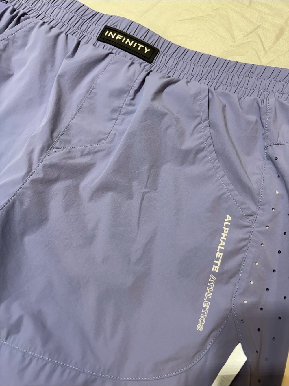 Alphalete Athletics Infinity Purple Shorts Women's Large L Lined Premium